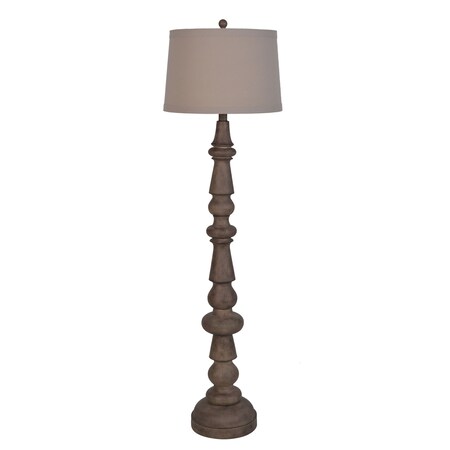 Lamps Per Se 61-inches Dark Brown Wood Floor Lamp LPS-170